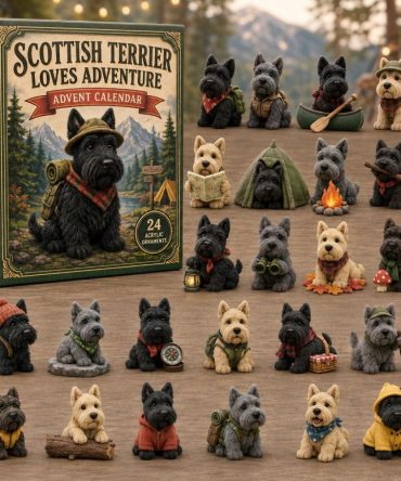 2026 Scottish Terrier Adventure 24-Day Advent Calendar — Travel & Exploration Acrylic Charms, Unique Holiday Gift For Dog Lovers