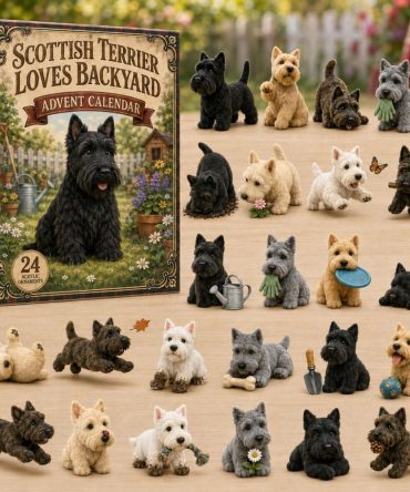 2026 Scottish Terrier Backyard 24-Day Advent Calendar — Acrylic Charm Set For Cozy Home Countdown, Perfect Gift For Scottie Owners