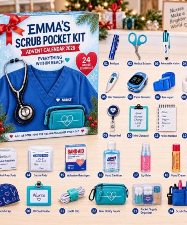 Scrub Pocket Kit 2026 Healthcare Countdown — 24 Acrylic Charms, Practical Pocket Tools & Nurse-Themed Gifts For Medical Workers