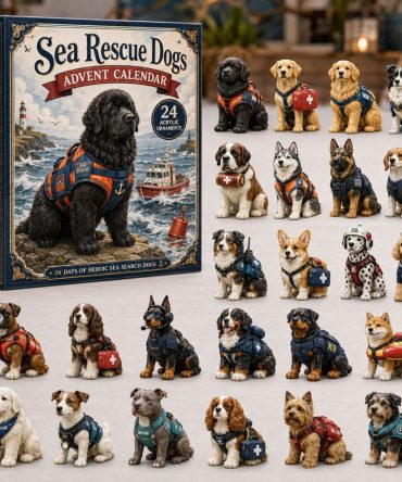 2026 Sea Rescue Dogs Advent Calendar — 24-Day Acrylic Charm Countdown Honoring Rescue Canines, Nautical Holiday Gift For Animal Lovers