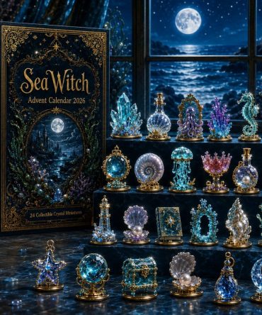 Sea Witch Coastal Halloween Advent Calendar 2026 – 24-Day Haunted Countdown With 24 Acrylic Charms & Collectible Miniatures