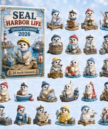 2026 Seal Harbor Life Advent Collection — 24 Nautical Acrylic Charms, Harbor Scene Minis For Ocean Lovers, Holiday Countdown Gift