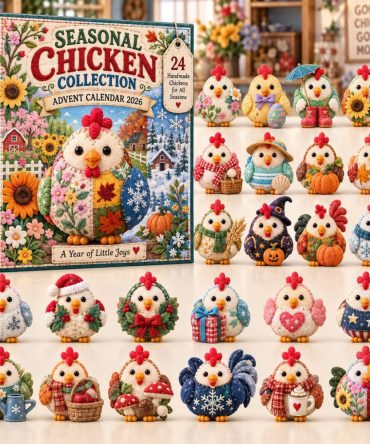 Seasonal Chicken Advent Calendar 2026 - 24-Day Holiday Farm Countdown With Themed Acrylic Chicken Charms, Charming Gift