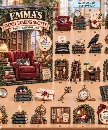 Secret Reading Society 2026 Literary Countdown — 24 Acrylic Charms, Bookish Collectibles & Mystery Gifts For Avid Readers