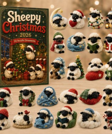 2026 Sheepy Christmas Advent Calendar — 24 Festive Acrylic Charms, Cute Holiday Countdown For Families & Kids