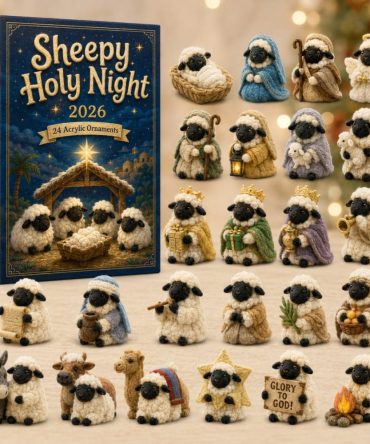 2026 Sheepy Holy Night Advent Calendar — 24 Inspirational Acrylic Charms For Religious Holiday Countdown & Gifts