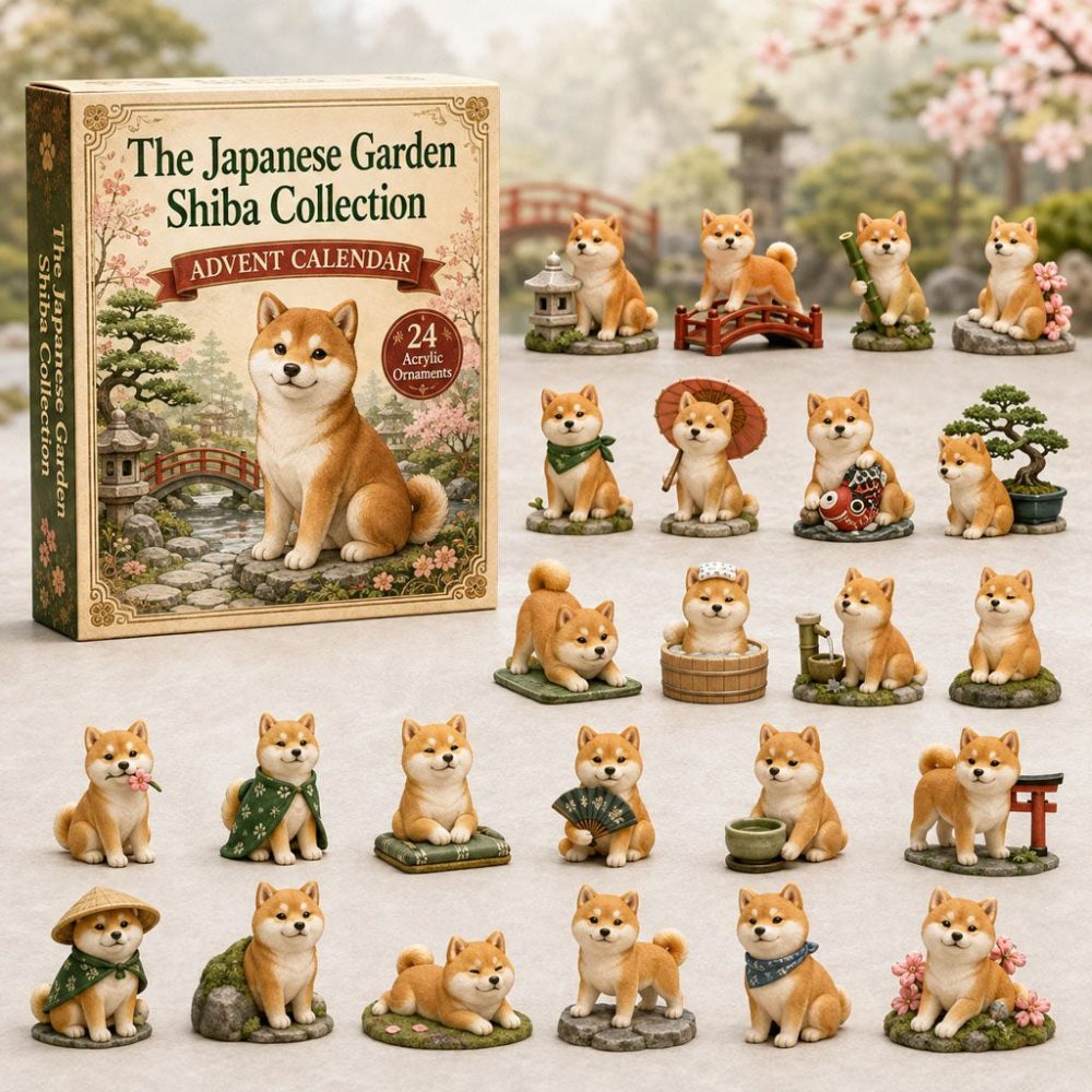 Shiba Collection Gift Countdown — 24 Distinct Acrylic Charms, Curated Dog Advent Set For Collectors & Pet Lovers