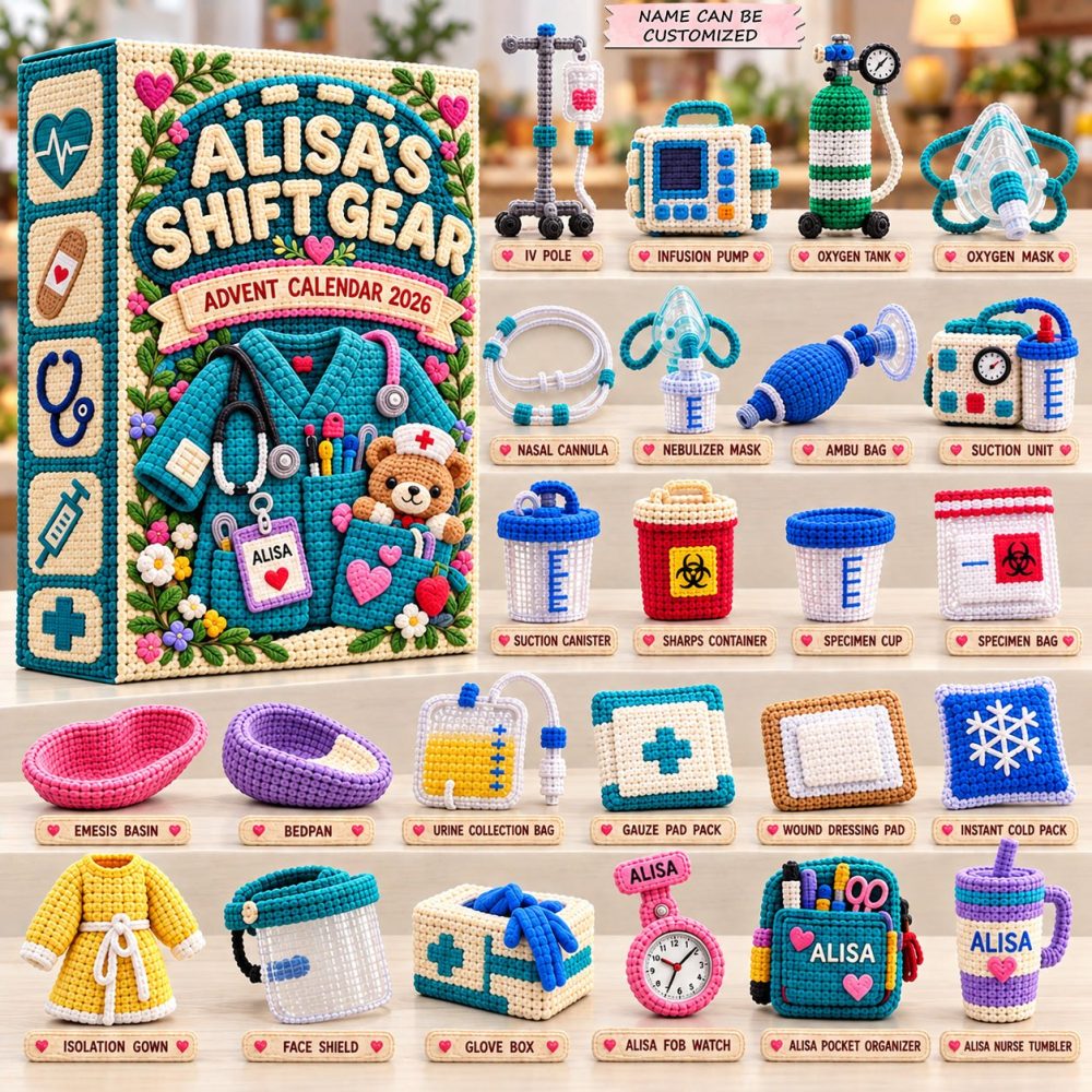 Shift Gear 2026 Mechanic-Themed Countdown Calendar — 24-Day Acrylic Charm Set For Car Lovers & Garage Gifts