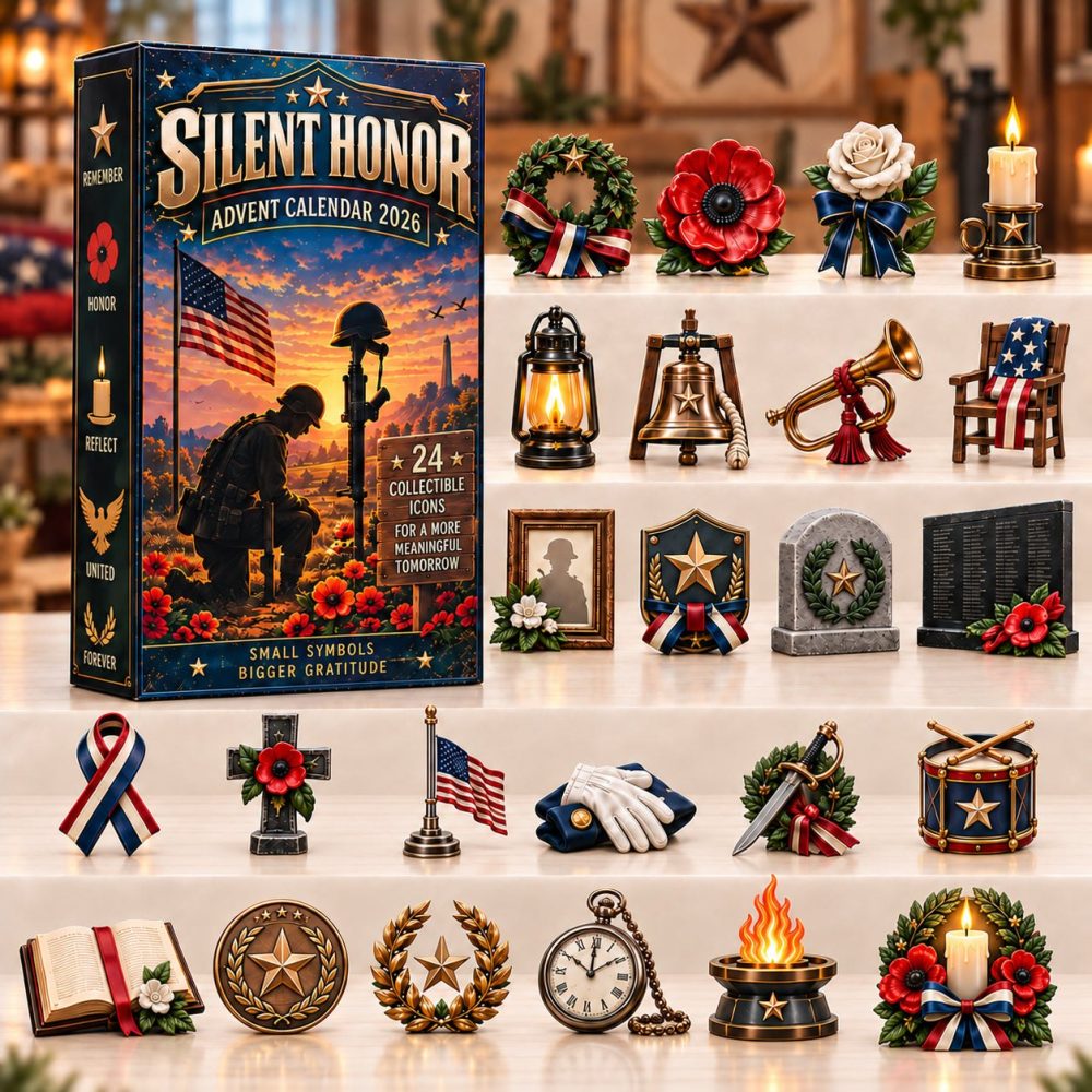 Silent Honor 2026 Remembrance Countdown — 24 Acrylic Charms, Respectful Keepsakes & Memorial Gift Set For Ceremonies