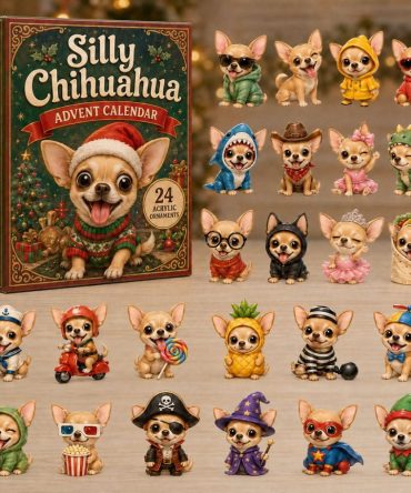 2026 Silly Chihuahua Advent Calendar — 24-Day Acrylic Charm Surprise For Chihuahua Fans, Cute Holiday Gift & Collector’S Display