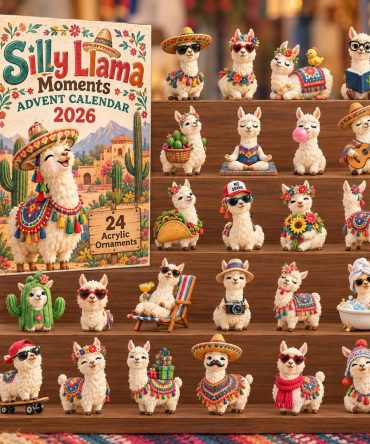 Silly Llama Moments 2026 Advent Calendar - 24 Funny Llama Acrylic Charms, Daily Countdown Gift For Kids & Adults
