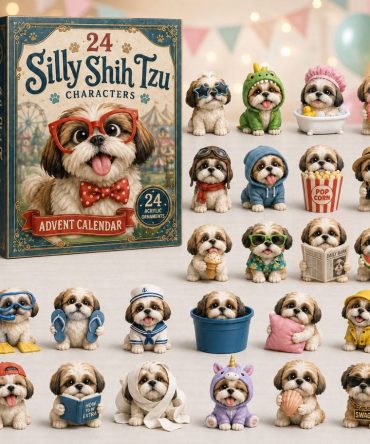 2026 Shih Tzu Holiday Countdown — 24-Day Acrylic Charm Advent Calendar For Dog Lovers , Collectible, Gift-Ready, Limited Edition