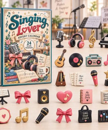 Singing Lovers Holiday Advent Calendar 2026 — 24-Day Musical Acrylic Charm Countdown, Limited Edition Gift For Music Fans & Collectors