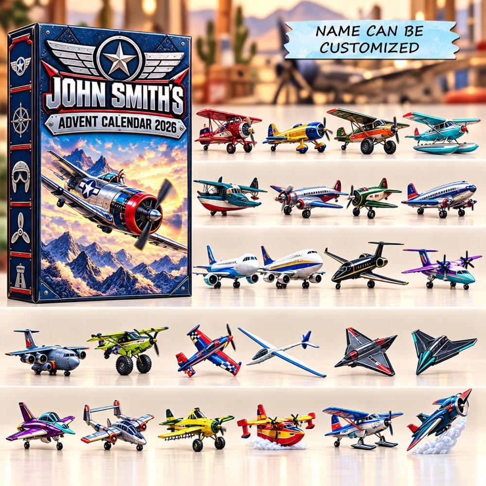 Sky Legends 2026 Holiday Countdown — 24-Day Acrylic Charm Advent Calendar, Air-Themed Collectible Gift For Kids & Fans