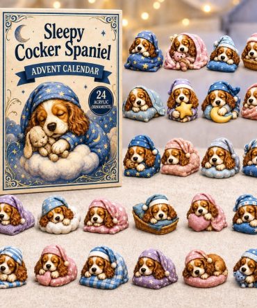 2026 Cocker Spaniel Holiday Advent Calendar — 24-Day Acrylic Charm Countdown For Dog Lovers, Perfect Gift & Stocking Stuffer