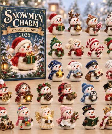 Snowmen Charm Advent 2026 — 24 Cheerful Acrylic Snowman Charms, Family-Friendly Holiday Countdown & Winter Decor Gift
