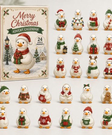 2026 Snowy Christmas Advent Calendar - 24-Day Winter Countdown With Acrylic Holiday Charms, Festive Decor & Gift-Ready Box