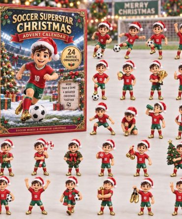 Soccer Superstar Holiday Countdown 2026 — 24-Day Advent Calendar With Acrylic Soccer Charms, Perfect Gift For Young Athletes