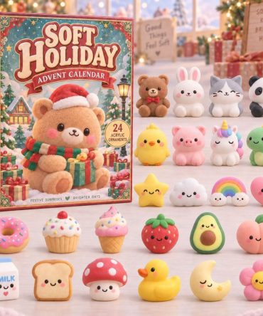 Teddy Bear Softie Advent Calendar — 24 Plush Bear Surprises With Acrylic Charms For Snuggly Holiday Countdown & Gift-Ready Packaging