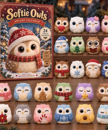 Plush Owl Softies Advent Calendar — 24 Adorable Owl Surprises With Acrylic Charms For Kids' Cozy Christmas Countdown