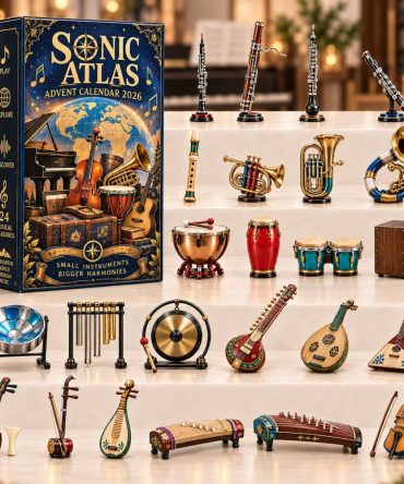 Sonic Atlas 2026 Audio-Themed Countdown Calendar — 24 Acrylic Charms, Music Map Collectibles & Gifts For Audiophiles