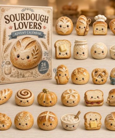 Sourdough Lovers 2026 Advent Calendar — 24-Day Acrylic Charm Countdown, Baker-Themed Mini Collectibles & Gifts