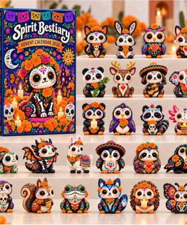 Spirit Bestiary 2026 24-Day Advent Calendar — Mythical Creature Acrylic Charms, Fantasy Collectible Countdown & Gift