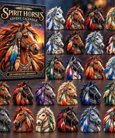 Spirit Horses 2026 Equestrian Countdown — 24 Horse-Themed Acrylic Charms & Inspirational Collectibles, Gift For Riders & Fans