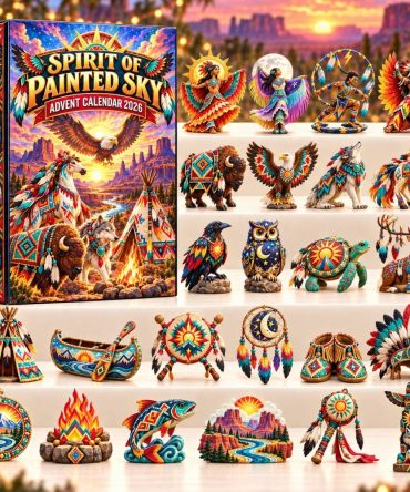 2026 Spirit Of Painted Sky 24-Day Artful Advent Calendar — Hand-Illustrated Acrylic Charms, Collector’S Holiday Gift For Art Lovers