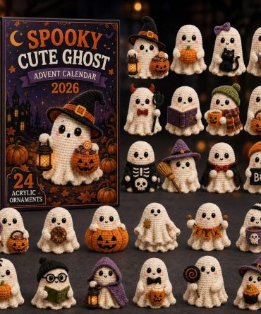 2026 Cute Ghost Advent Calendar — 24-Day Halloween Countdown With Charming Acrylic Ghost Charms, Perfect Spooky Cute Gift & Collectible