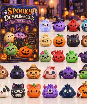 Spooky Dumpling Club Haunted Advent 2026 — 24 Ghoulish Acrylic Charms, Creepy-Cute Countdown Calendar For Halloween Fans