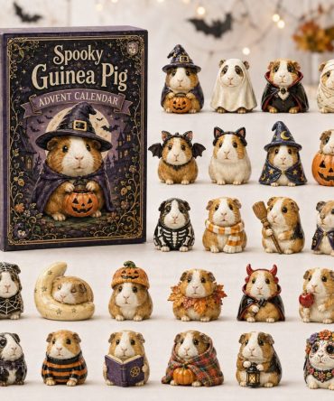 Spooky Guinea Pig Advent Calendar 2026 - 24-Day Halloween Countdown With Cute Acrylic Charms For Pet Lovers