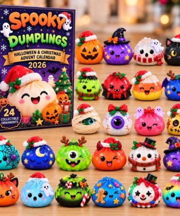 2026 Spooky Dumplings Countdown: 24-Day Acrylic Charm Advent Calendar - Halloween-Inspired Holiday Collectible Set