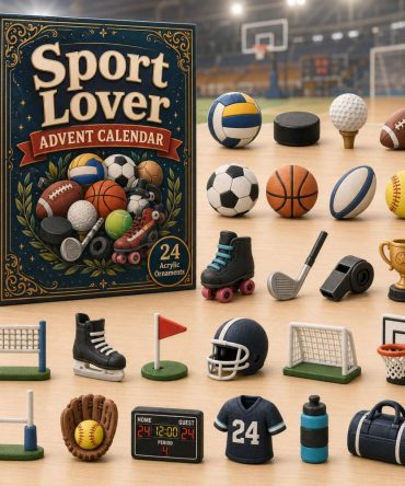 2026 Sports Fan Countdown Calendar — 24-Day Acrylic Charm Collection For Athletes, Team Fans & Gift Giving
