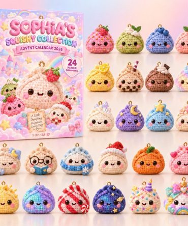 Squishy Collection Advent Calendar, 24 Assorted Acrylic Charms, Mix & Match Squishy Countdown Box, Perfect Gift For Collectors & Kids 2026