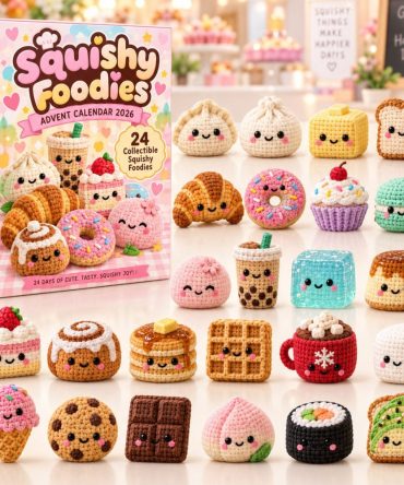 2026 Squishy Foodie Advent Calendar: 24-Day Acrylic Charm Collection - Mini Food Charms For Cute Holiday Countdown