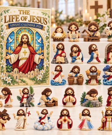 Stained Glass Life Of Jesus Advent Calendar 2026 — 24-Day Sacred Countdown With Colorful Acrylic Stained-Glass Style Charms