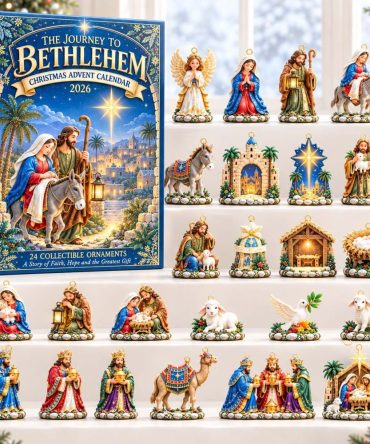 Starlit Bethlehem 24-Day Christmas Advent Calendar - Acrylic Nativity Charms, Family Countdown Gift 2026