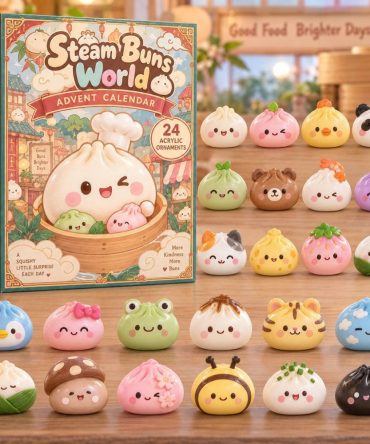 Steam Buns World Adventure Advent Calendar 2026 - 24-Day Global Cute Charms Countdown With Acrylic Collectibles, Holiday Stocking Stuffer