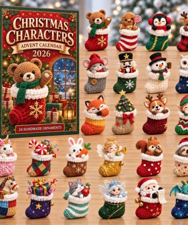 24-Day Stocking Buddies Holiday Advent With Acrylic Charms — Tiny Character Ornaments For Stockings, Daily Surprise Countdown & Gift-Ready