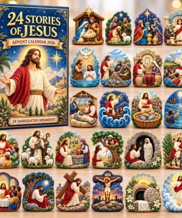 Stories Of Jesus 2026 Advent Calendar — 24-Day Biblical Acrylic Charm Set, Illustrated Christian Holiday Countdown Gift