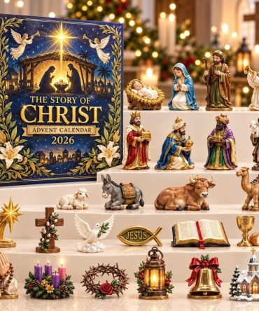 Story Of Christ 24-Day Faith Advent — Acrylic Biblical Scene Charm Calendar 2026, Devotional Christmas Keepsake For Families