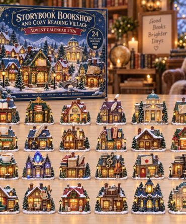Storybook Bookshop 24-Day Charm Countdown — Literary-Themed Acrylic Book & Cozy Shop Charms Advent Set 2026, Gift For Book Lovers