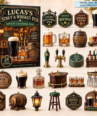 2026 Stout & Whiskey Advent Calendar - 24-Day Beer Lover Acrylic Charms, Craft Beer Countdown Gift Box For Men