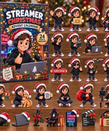 Streamer Holiday Countdown Calendar 2026 — 24-Day Festive Advent With Acrylic Party Charms, Colorful Christmas Decoration & Gift-Ready