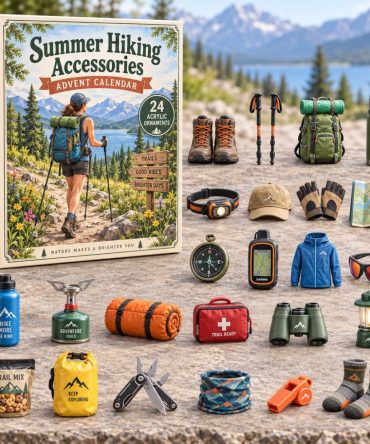 Summer Hiking Essentials Countdown 2026 — 24 Lightweight Acrylic Charms, Advent Gift For Warm-Weather Hikers & Trailgoers