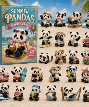 Summer Pandas 2026 Advent Calendar — 24-Day Acrylic Charm Countdown, Adorable Panda Collectibles For Fans