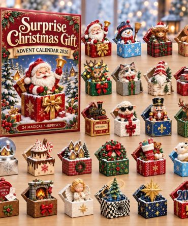 Surprise Christmas Gift Advent 2026 — 24 Mystery Acrylic Charms, Curated Holiday Countdown Box Perfect For Gifts & Stocking Stuffers