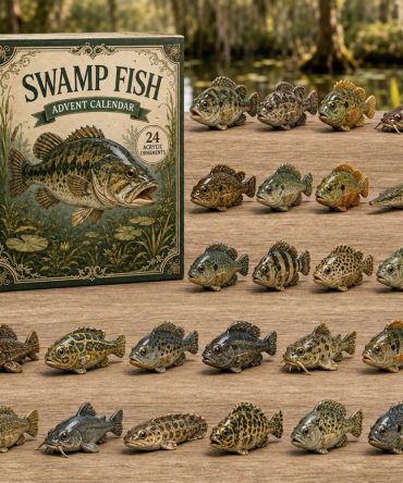 Swamp Fish 2026 Advent Countdown - 24-Day Acrylic Charm Calendar, Collectible Fish Ornaments & Giftable Set