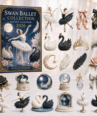 2026 Swan Ballet Advent Calendar — 24-Day Acrylic Charm Countdown With Elegant Swan Dance Keepsakes, Gift-Ready